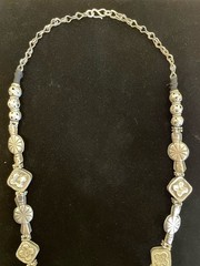 Antique Pakistan Multan Floral Enameled Pendant Necklace