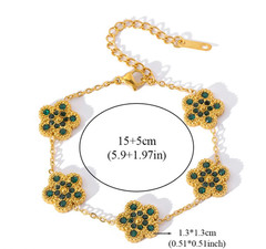 Clover Flower Stainless Waterproof Vintage Jewelry Set