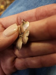Vintage Sterling Silver Dogwood Blossom Flower Pendant