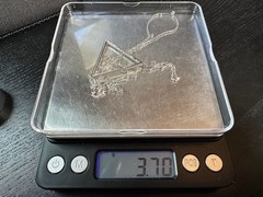 3.70g Vintage Sterling Silver 925 Pave Triangle Pendant Necklace 32 in M