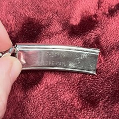 Vintage Speidel Link ID Bracelet Rhodium Electroplated USA Engraved Tom 8-27-68