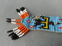 Vintage 1970s 1980s American Southwest Beaded Necklace Souvenir Phoenix Bird