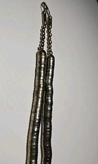 Vtg 70s Snake Coil Necklace 30″ Articulated Segmented Gold Tone Egyptian Revival