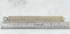 Sterling Silver – 21mm Bismark woven Mesh Chain 7.5″ Bracelet