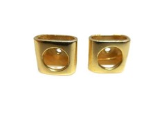 14K Gold Earring Jackets w/ .42 CTW Diamond Stud Earrings • Convertible Enhancer