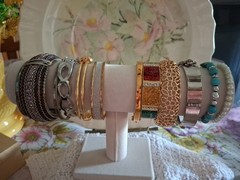 12 Costume Bracelet Lot – All Wearable Bracelets in Great Condition Multicolor