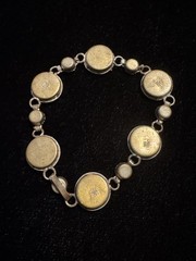 Vintage Italian Made Micro-Mosiac Link 7” Bracelet
