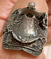 Sterling Silver Saddle Ring Cowboy Horse Western Country Men SIZE 13 FREE-SHIP