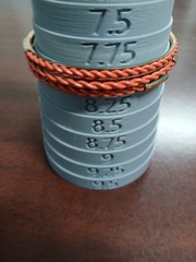 Vintage Orange Bangle Bracelet Lot Of Plastic Acrylic Metal 8-8.5