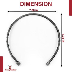 Medieval Jewelry Hand Forged Viking Warrior Borne of Druid Iron Torc Necklace