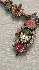 Vintage HOLLYCRAFT Colorful Pastel Necklace 1955