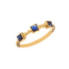 Natural Blue Sapphire Gemstone Ring 925 Sterling Silver Handmade Ring, Gift Her