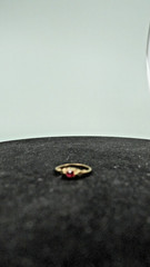 Vintage Dainty 10k Ruby Ring Sz 5.25