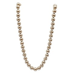 Joan Rivers Beige Faux Pearl Beaded Necklace With Lobster Clasp 29 in