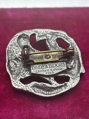 Birds and Blooms Silver Pewter Pin Brooch Lot Of 3 Vintage 1999 2004 2000 L.E.