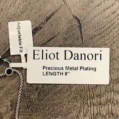 $75 Eliot Danori Bracelet Precious Metal Plating Cubic Zirconi 8” Length Adjust