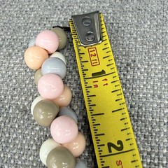 Vintage Necklace Pastel Acrylic Clusters Beaded 17 Inches Japan