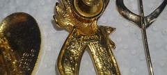 Vintage Lot Of 8 Brooches Pins Necklace Key Etc. 1 Avon And 1 Variety