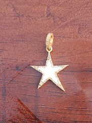 1Pc Pave Diamond Bakelite Star 925 Sterling Silver Pendant Enamel Diamond – 21mm