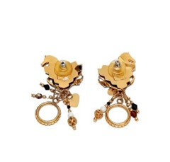 Vintage Lunch at the Ritz Zebra Earrings Pierced SEE DESCRIPTION Free Ship!