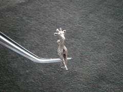 Walking Giraffe Vintage Solid Sterling Silver Bracelet Charm Pendant 2.0g