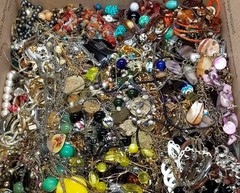 3 Pounds Unsearched Lot Jewelry Old Vintage & Modern Wear Resell & Junk Mixed In