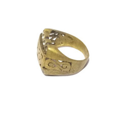 VINTAGE ANCIENT BRONZE OLD RING STYLE ROMAN VERY RARE LEGIONARY ARTIFACT AMAZING