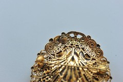 Vintage lot Cameo Style romantic Brooch Pin 1 signed West Germany PG25