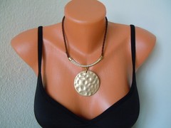 Necklace Pendant Rhinestones Faux Leather Fashion Jewelry Length 39-46 Cm