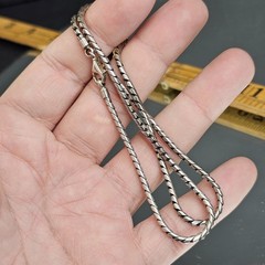 925 Silver Y2K ERA Snakechain Style Necklace 18 Inches, 18 Grams 925 Silver