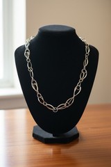 Vintage 925 Sterling Silver and Yellow Gold Vermeil Open-Link Necklace