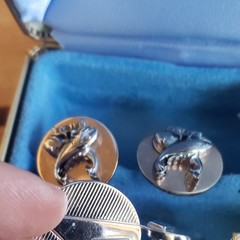 SWANK vintage lot of 21 Cufflinks, silver tone and gold tone.