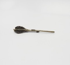 Latvia 1960s ethnic traditional style handmade modern melchior brooch pin