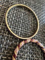 Lot 9 Pc Gold Tone Metal & Mauve Pink Burgundy Bangle Cuff Bracelet Jewelry G5