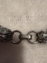 VTG Sarah Coventry Necklace Silver Tone 8 Strand Multi Chain Art Deco Retro MCM