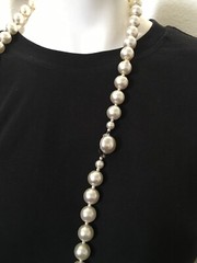 Pearl Necklace Hong Kong Faux 52 Inches