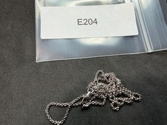 3.47g Vintage Sterling Silver 925 Round Link Chain Necklace 18 in M