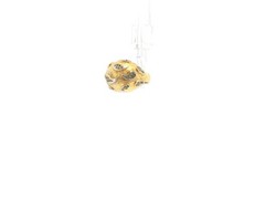 Vintage Gold Tone Dome Ring Textured Metal Teardrop Rhinestone Accents Statement