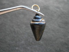 Unusual Carved Shell Unknown Material Lightweight Amulet Vtg Charm Pendant 1.7g