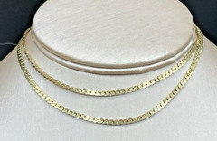 Vintage Cador Gold Plated Herringbone Necklace 23″ Signed