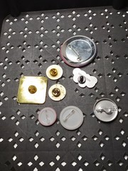 Lot Of Pronoun Themed Pin And Pin Back Buttons Pronoun Lot STBAS