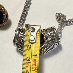 Purple Gold Tone Silver Tone Metal Necklace Chain Earrings Set Y2K Renaissance