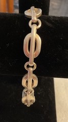 Vintage Heavy Sterling Silver Oval Link Bracelet 31+ grams