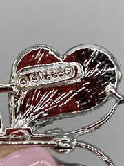 Vintage Signed Silver Tone Figural Gerry’s Butterfly Brooch Pin 1.5” X 1.5”