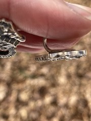 Vintage Sterling Silver Screw Back Charming Seahorse Earrings Marked 6 Grams