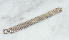 Sterling Silver – 21mm Bismark woven Mesh Chain 7.5″ Bracelet