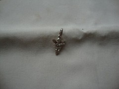 VINTAGE 1970-80s TINY 3D CHERUB ANGEL STERLING SILVER STAMP 925 CHARM/PENDANT