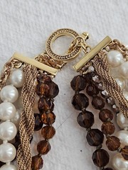 Estate Necklace Lot Beaded Carol Lee Original Box Mixed Materials And Styles