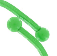 Green Retro Swirls Pattern Enamel Wave Wrap Around Layering Bracelet 1970s