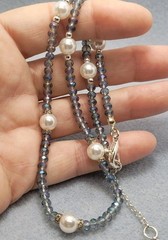 ANNE KLEIN AB Beads Faux Pearl Necklace 16in.